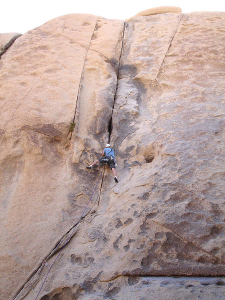 Brett on lead, Colorado Crack~<br>
<br>
5/16/07