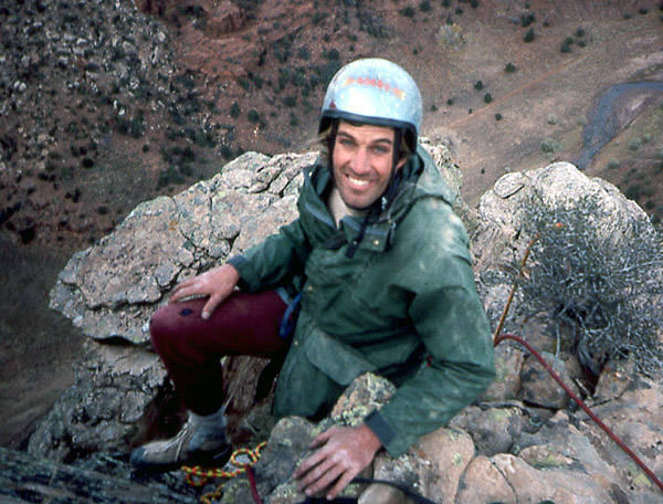 Dave Evans near the summit.<br>
Photo by Todd Gordon.