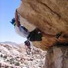 Surmounting Geronimo Roof in J-Tree with my 30th birthday crown.