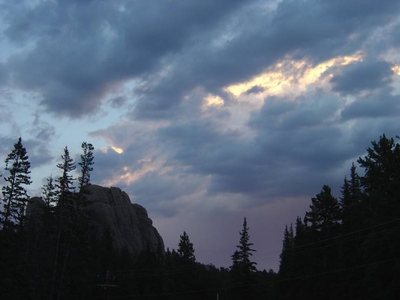 Storm brewing over Sylvan Lake.