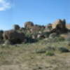 The Owyhee boulders southwest of Boise, ID.  I highly recommend this place and the guidebook can be found at drtopo.com.  