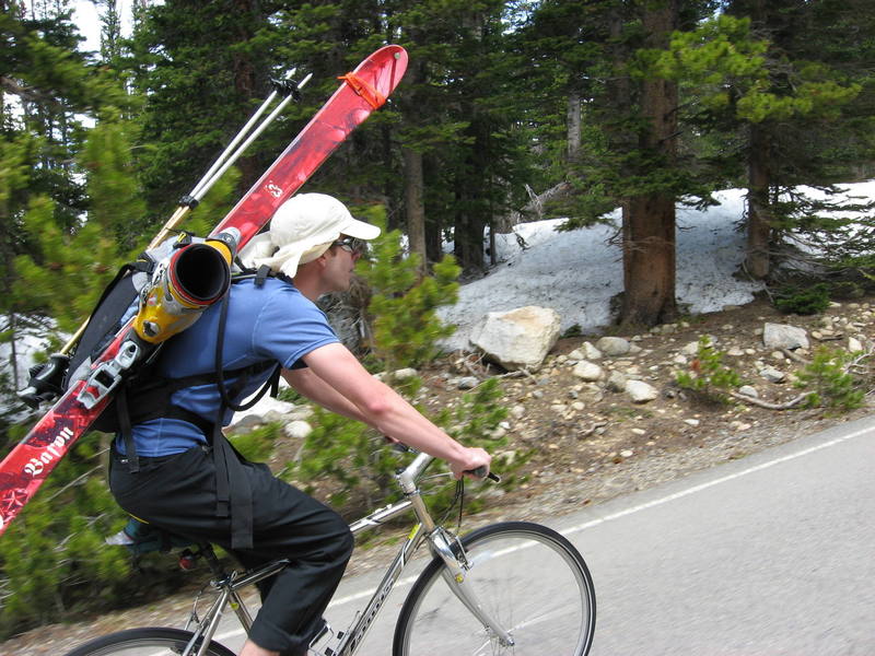 The only way to porter before the Brainard Lake gates open for the season.