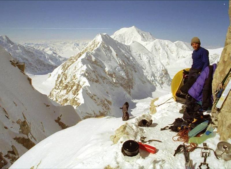 Cassin Ledge.  Foraker in the distance.