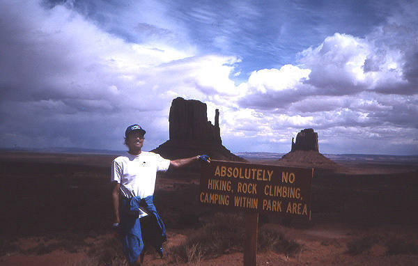 No Climbing!<br>
Photo: Todd Gordon collection.