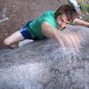 Bobby Hardage slaps for the lip on Sitting Bull (V3), Swiftwater, Leavenworth, WA.