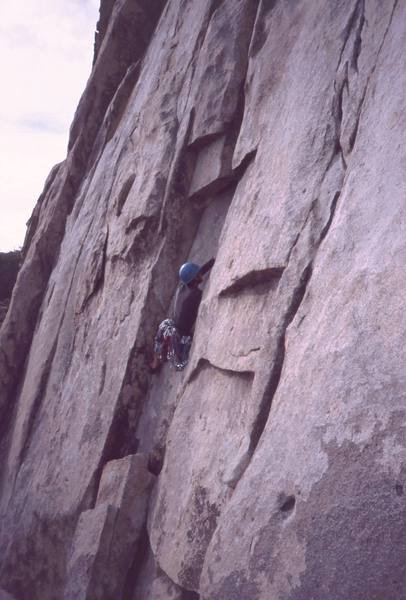 Chris Parks gets started in the initial inset of 'White Lightning.' Photo by Tony Bubb 4/03 