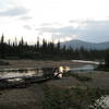 The North fork of the Chena River as viewed from the approach trail 11:30 AK time.