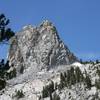 Crystal Crag from Lake George Parking Lot.   Highland Wall is clearly visible in the bottom right.