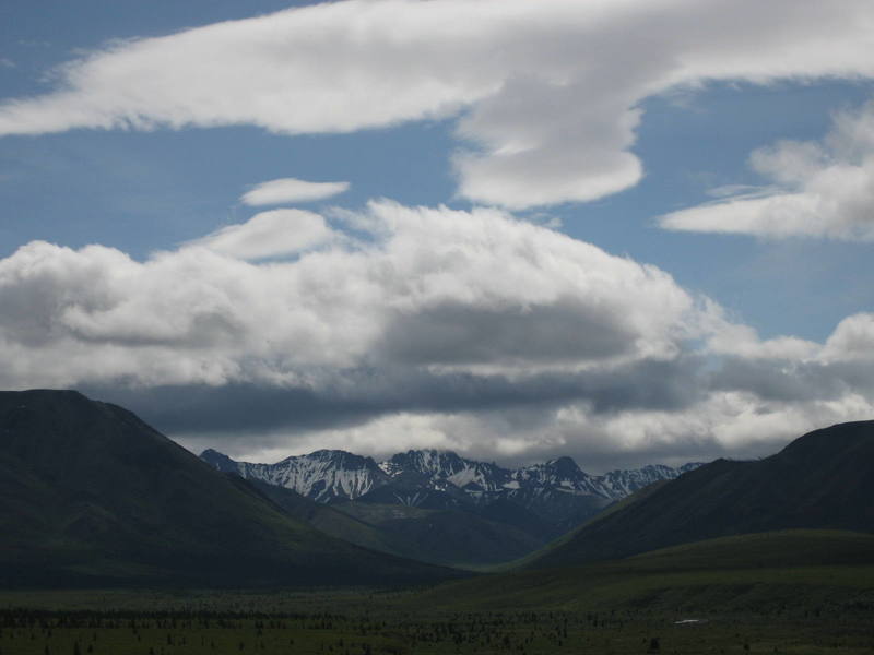 Denali National Park; Denali massif obscured by its' own weather system