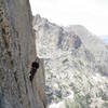 Belay after the crux pitch of Syke's.