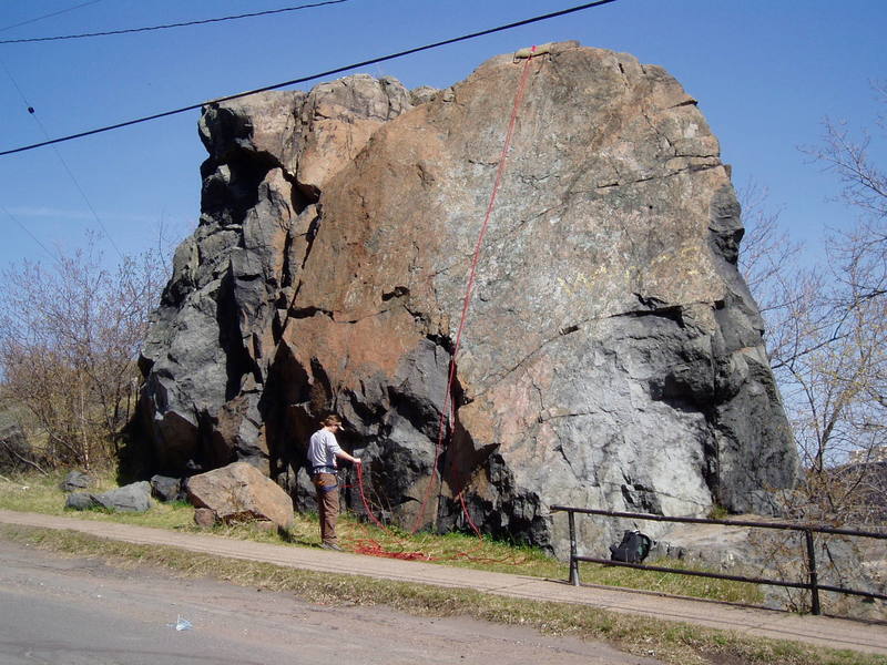 Tony getting ready to run up The Whopee Wall