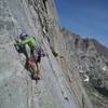 Buddy Matt B on Syke's upper traverse.