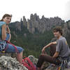 Darin and Gosia enjoying the view from the top of Picture Rock.