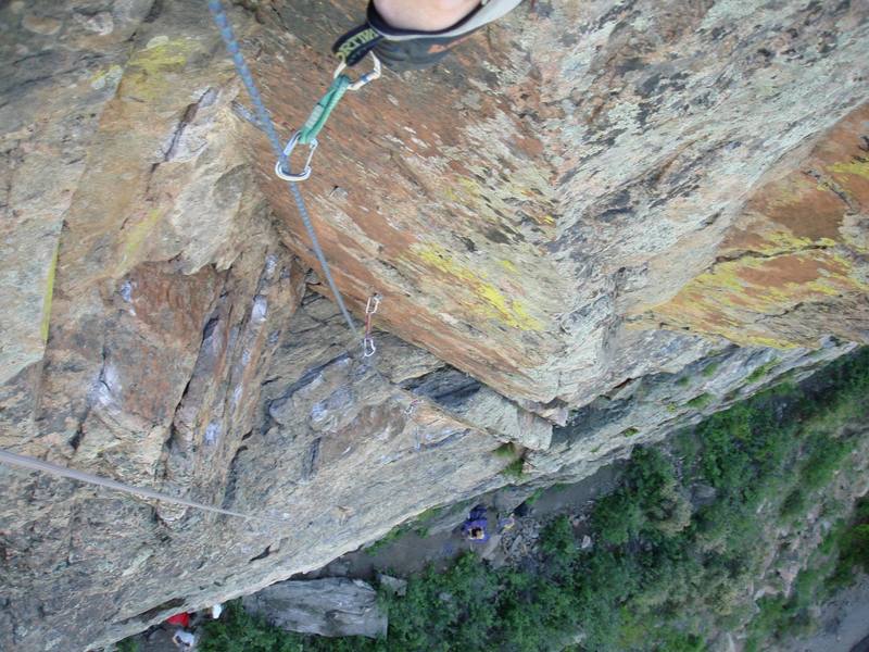 Looking down PVS, from about where Mike is in the other photo.  Yeah, that' my foot.