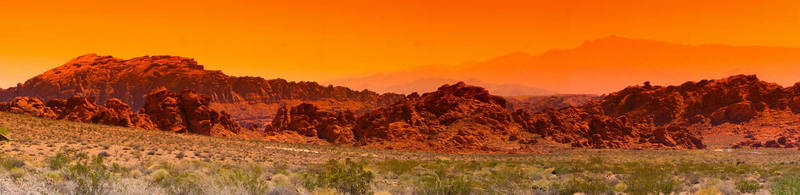  Panorama of "Valley of Fire State Park" near las vegas ,nevada