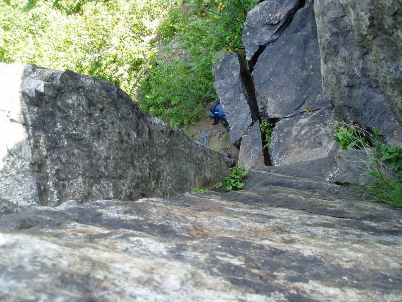 Looking down Brewer's Crack