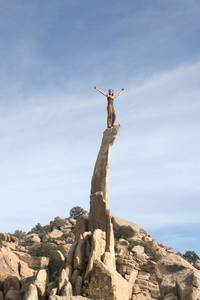 International supermodel Laney on the Aiguille.<br>
<br>
Photo by Chris Aeria