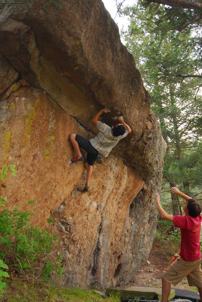 Finding the moves on the crux.