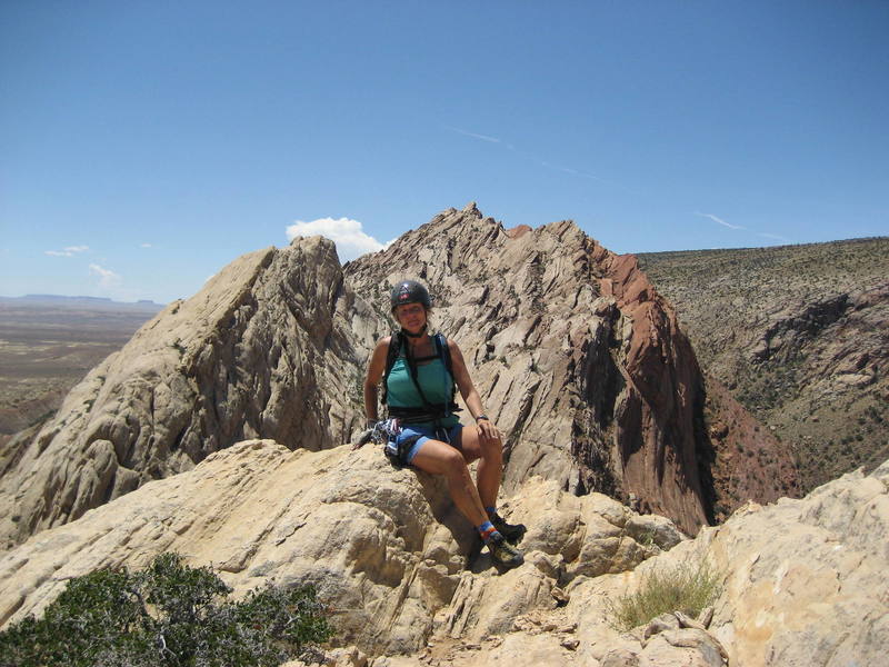 Rosemary on the summit of Zadie's Ace Formation