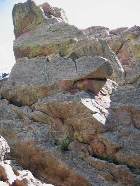 The boulder with the widening crack