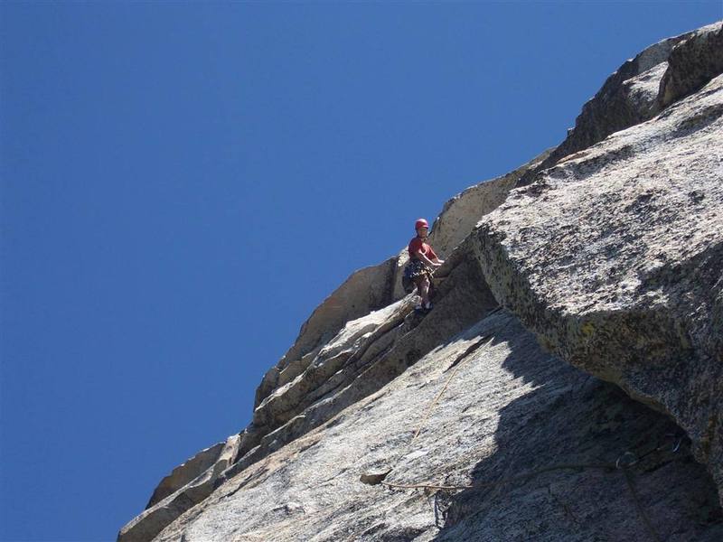 Jeff pulling the roof of Upper Royal's Arch