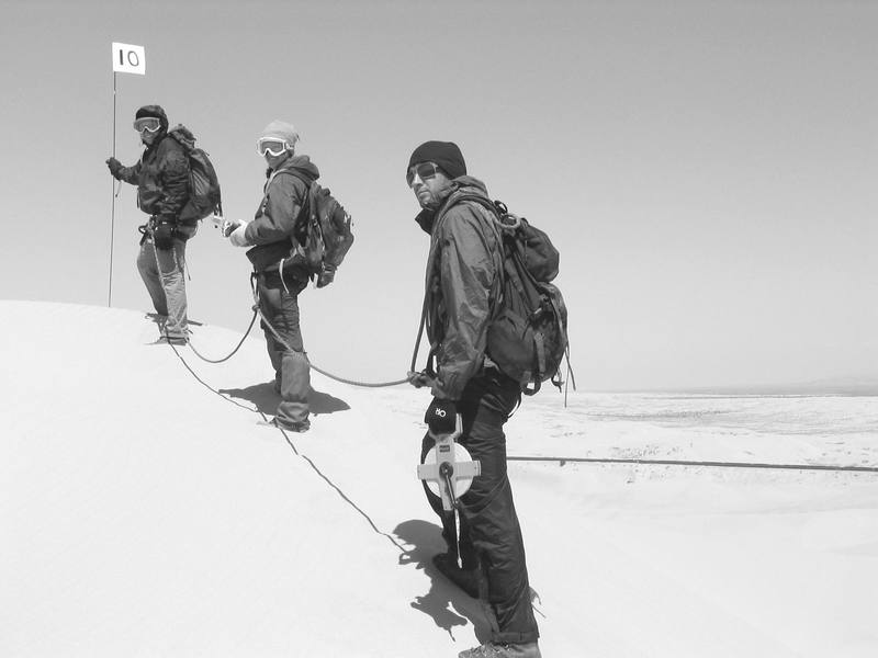 Likely first ascent, "the Volcanoes", near Glamis, CA.  Wait a second, is that sand?  I worked and lived out of a tent in the Sonoran desert for 3 months--my team was apparently out in the sun for too long.