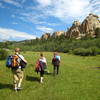 Hiking into Reynolds Hill.