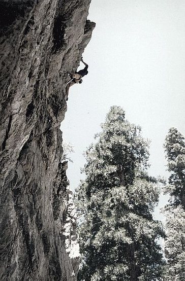 Strange as Angels (5.11c), Williamson Rock