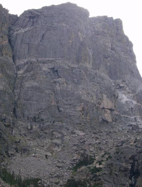 View of the second buttress of Hallett.