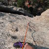 Self-portrait on the lower half of Dick Van Dike, Jug Dome.