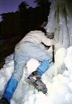 Soloing San Antonio Falls in the mid 80's.