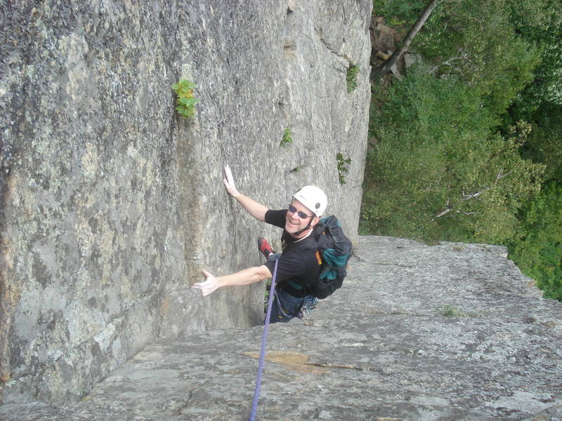 The El - right facing corner after the traverse