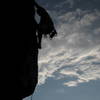 Mike on Citadel (5.11b) in Poudre Canyon.