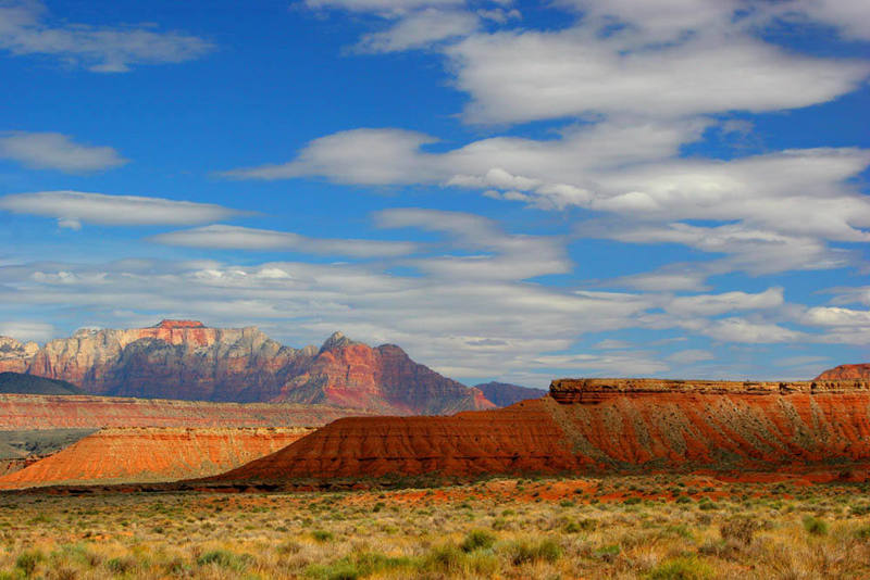 Zion Skyline from Virgin, UT