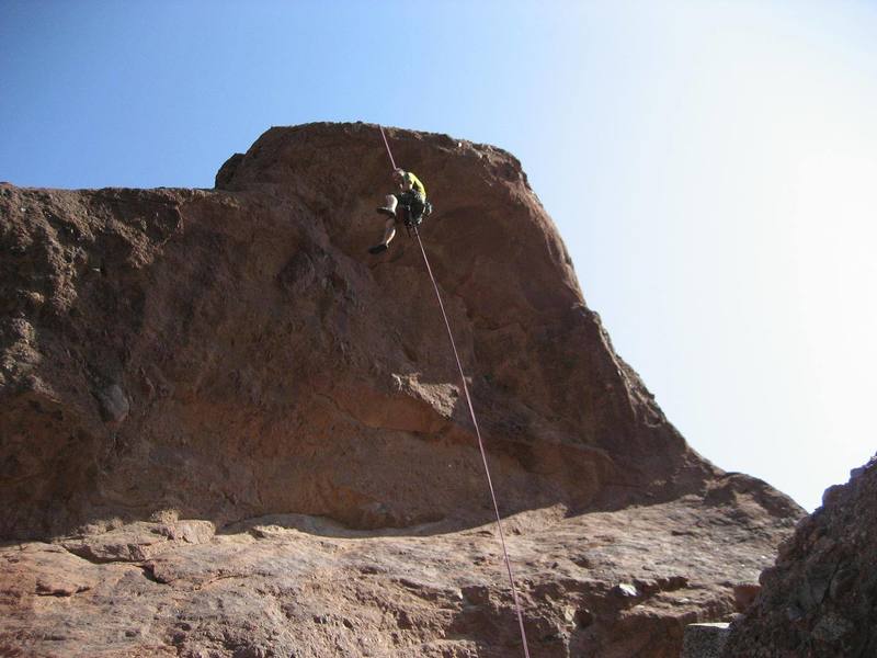 big free rappel off of the south side of the monk