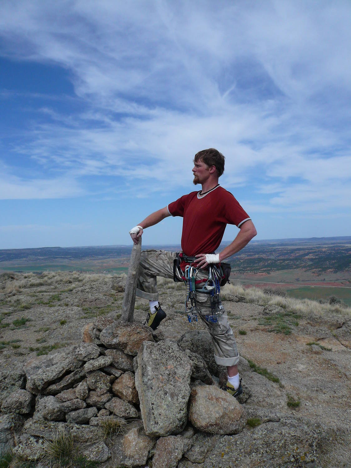 Me with my Captain Morgan pose on the top of the Tower