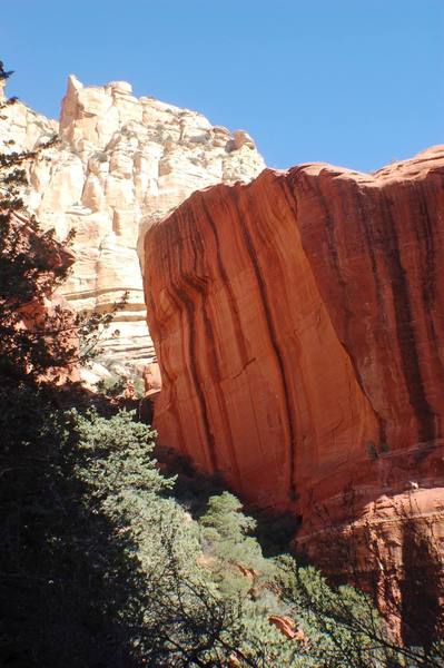 A big (300ft) unclimbed? wall in long canyon.