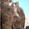 Winslow Wall, the 5.10a/b route