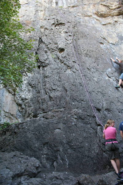 Climbing with the USU climbing class on Tiny Toons