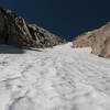 Looking up Tyndall Gully from near the start of the route.