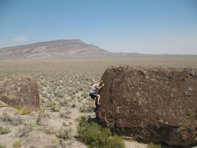 Bouldering at Mecca, NV