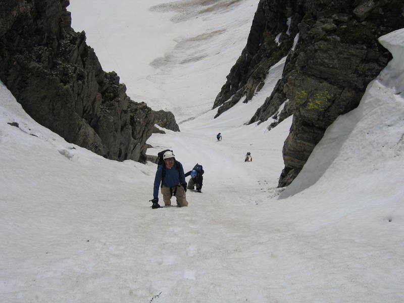 Looking down from near the top.