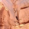 The solid blocks at the beginning of pitch one of Longbow Chimney.  Quite frightening.