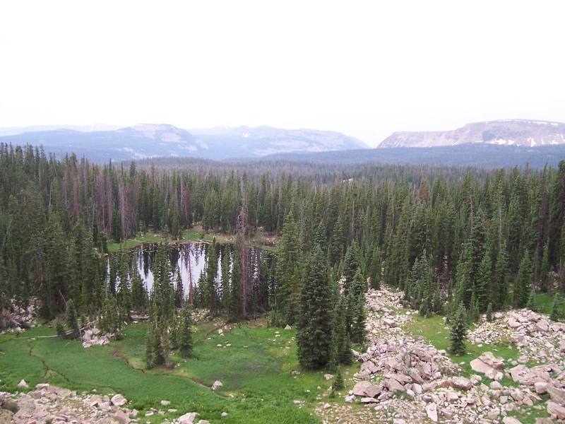 Small pond along the way.