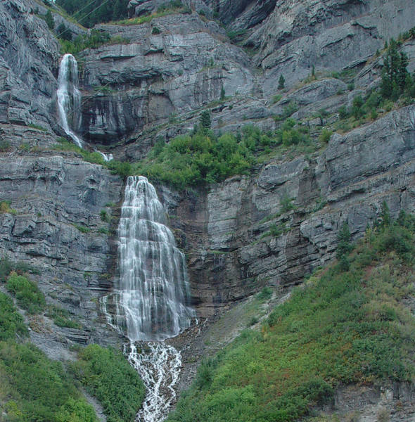 Bridal Veil Falls in Provo Canyon.