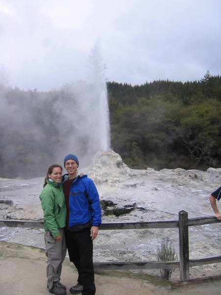 My first geyser, near the tourist hotspot of Rotorua...or as the kiwis call it "Roto-Vegas"