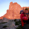 Paul approaching NotchTop mountain, September 22.