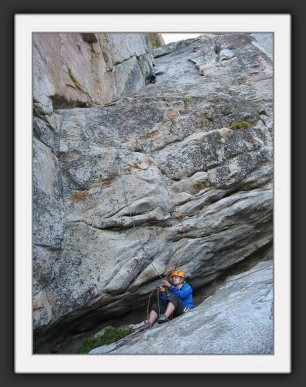 Sept 2006. The boulder-y start of Mechanic's/Open book.