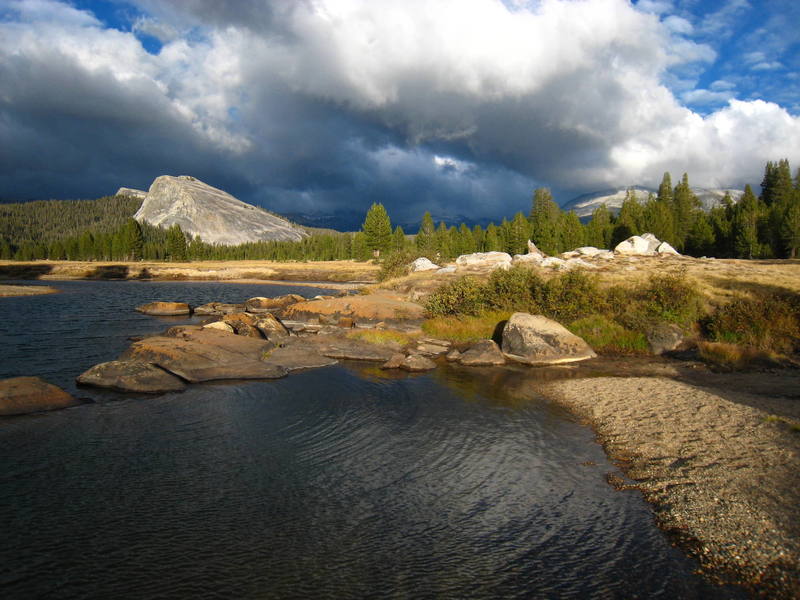 Lembert Dome from across the meadow.  Right before the first snow of 2007.<br>
<br>
Photo by David Poulsen