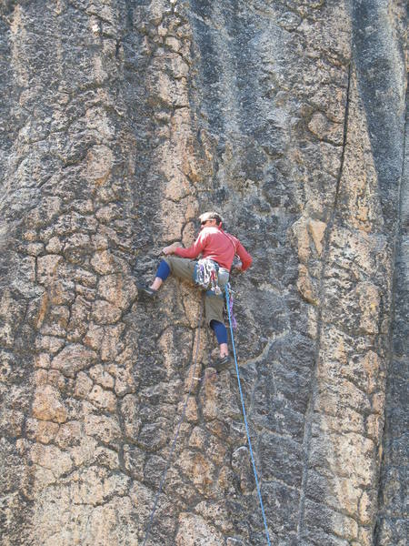 Scoring the FA of 'Burrito Bandito', a knob slingin' frenzy .10a, "somewhere" in Shuteye Ridge, CA.